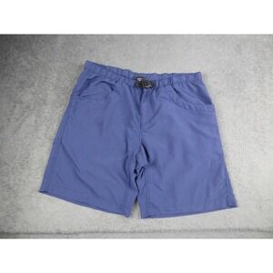 Kavu Big Eddy Shorts Mens Large Blue Nylon Quick Dry Hiking Outdoor Belted L